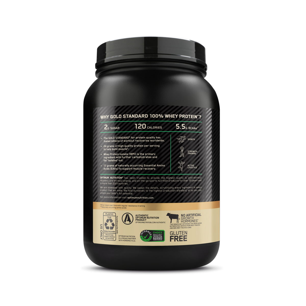 Gold Standard 100% Whey Naturally Flavored Protein Powder additional product image 2