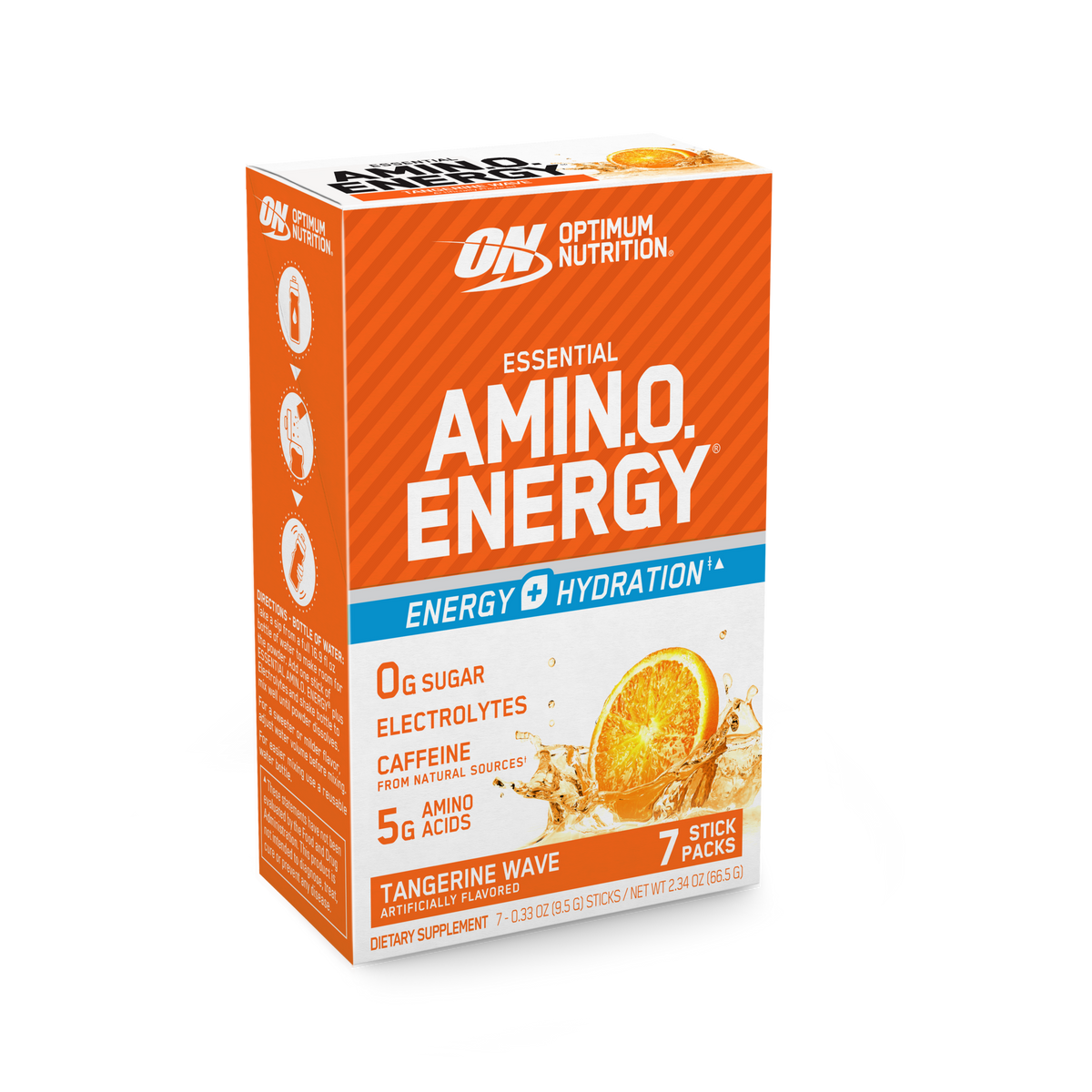 Optimum Nutrition Essential Amino Energy, Watermelon flavor, 7 stick packs, energy and hydration supplement