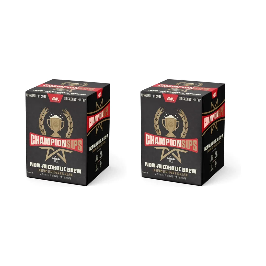 two 4 packs of ON Championsips NA protein brew